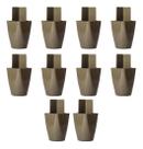 Kit 10 PÃs De MÃ³veis Guarda Roupa Armario Comoda 7cm Marrom
