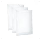 Kit 10 Pastas A4 Classificadoras Finas Cristal Transparente Com Elástico Organizadora de Documentos