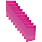Kit 10 Pastas Aba Elástico Ofício Lombo 20mm Rosa Pink Dello