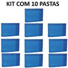 Kit 10 pastas escolar com elástico lombo 30mm 3cm polibrásnf Kit 10 pastas escolar com elástico lombo 30mm 3cm polibrásnf