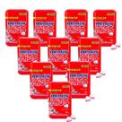 Kit 10 pastilhas Mentos sem açúcar pote com 150 unidades cada Kiss Morango