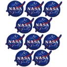 Kit 10 Patch Bordado Nasa Termocolante Aplique 6x5cm