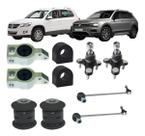 Kit 10 Pç Buchas Com Suporte + Bieleta + Pivo Tiguan Kit 10 Pç Buchas Com Suporte + Bieleta + Pivo Tiguan