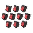 Kit 10 PÇ Chave Gangorra Vermelha Kcd4-201n 4t 16/20a 250v