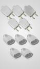 Kit 10 Pç Plug Tomada Macho Fêmea 10a/20a 2p/3p Branco Kit 10 Pç Plug Tomada Macho Fêmea 10a/20a 2p/3p Branco