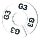 KIT 10 PÇ Separador Cabide, Branco Com Impressão G3