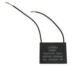 Kit 10 pçs - capacitor acv 10uf x 450v - 10uf x 450vac cbb61 Kit 10 pçs - capacitor acv 10uf x 450v - 10uf x 450vac cbb61