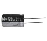 Kit 10 pçs capacitor eletrolitico 120 x 250v - 120uf x 250v Kit 10 pçs capacitor eletrolitico 120 x 250v - 120uf x 250v