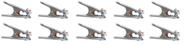 KIt 10 PCS GARRA NEGATIVA ESTAMPADA 500A GRAMPO TERRA