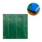 KIT 10 PÇS PISO TÁTIL PVC 25x25 DIRECIONAL VERDE ADESIVADO