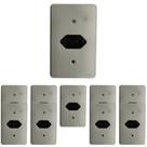 Kit 10 pcs tomada de embutir 2p+t 20a c/ placa cinza enerbras Kit 10 pcs tomada de embutir 2p+t 20a c/ placa cinza enerbras