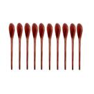 Kit 10 Peças Colher De Pau Madeira Modelo Média 38 Cm