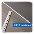 Kit 10 Peças De Perfil Filete P 1m Em Inox 304 Branco