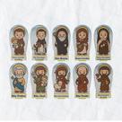 Kit 10 Peças Decorativas de Santinhos em MDF