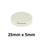 Kit 10 Peças Imã Neodímio Bloco Magnético N35 25 x 5 mm Super Forte Potente Kit 10 Peças Imã Neodímio Bloco Magnético N35 25 x 5 mm Super Forte Potente
