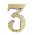 Kit 10 pecas numero colonial pexcel bronze numero 3