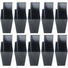 Kit 10 Peças - Pé Guaco Preto De 7cm Para Armário Comoda Guarda Roupa Kit 10 Peças - Pé Guaco Preto De 7cm Para Armário Comoda Guarda Roupa