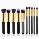 Kit 10 peças pincel kabuki precisão Conjunto de Maquiagem para Sombra Delineador Lábios Pó Base kit pinceis:Preto Kit 10 peças pincel kabuki precisão Conjunto de Maquiagem para Sombra Delineador Lábios Pó Base kit pinceis:Preto