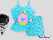 Kit 10 peças revendedora Baby doll algodão alça personagens