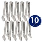 Kit 10 Pegador de Inox Multiuso Pão Massa Salada Frios Carne