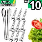 Kit 10 Pegador De Saladas e Massas em Inox Grande Pegador Para Cozinha Restaurantes Buffet Kit 10 Pegador De Saladas e Massas em Inox Grande Pegador Para Cozinha Restaurantes Buffet