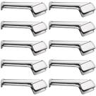 Kit 10 Pegadores 18cm para Servir Inox Macarrão Salada Comida Servir Restaurantes Buffets Taumer