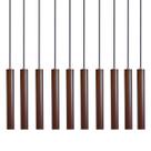 Kit 10 Pendente Luminária Tubo Marrom 30 Cm Kit 10 Pendente Luminária Tubo Marrom 30 Cm