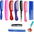 Kit 10 Pentes de Cabelo Profissional Masculino Feminino Desembaraçar, Finalizar, Tintura, Modelagem