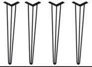 Kit 10 Pés De Ferro P/ Mesa Hairpin Legs 70/40cm