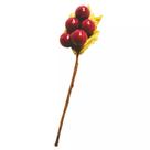 KIT 10 Picks Galho de Arvore Natal Decoração Frutas Enfeite de Arvore Natalino Galho Folha 13cm