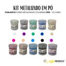 Kit 10 Pigmentos Epóxi Em Pó P/resinas Cores Shiny 50g cada Vip Resinas Kit 10 Pigmentos Epóxi Em Pó P/resinas Cores Shiny 50g cada Vip Resinas