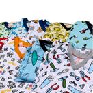 Kit 10 Pijama Roupa Dormi Infantil Menino Manga Longa Algodão Kit 10 Pijama Roupa Dormi Infantil Menino Manga Longa Algodão