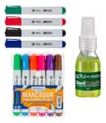 Kit 10 Pincel Caneta Quadro Lousa Branco e Limpador Quadro Kit 10 Pincel Caneta Quadro Lousa Branco e Limpador Quadro