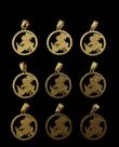 Kit 10 pingentes são Jorge banhados a ouro 18k Kit 10 pingentes são Jorge banhados a ouro 18k