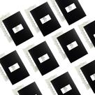 Kit 10 placa 4x2 1 posto c/ suporte ebony clean margirius Kit 10 placa 4x2 1 posto c/ suporte ebony clean margirius