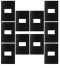 Kit 10 placa 4x2 1 posto c/ suporte ebony clean margirius Kit 10 placa 4x2 1 posto c/ suporte ebony clean margirius