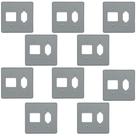 Kit 10 Placa 4x4 Cinza Pial 54392 Tomada + 2 Interruptor Kit 10 Placa 4x4 Cinza Pial 54392 Tomada + 2 Interruptor