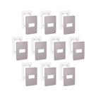Kit 10 Placa/Espelho 4X2 1 Modulo Axis Grey S730101224 Orion