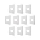 Kit 10 Placa/Espelho 4X2 1 Modulo Branco Pial Plus+ 618501BC+