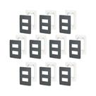 Kit 10 Placa/Espelho 4X2 2Mod S730121294 Stellar Black Orion