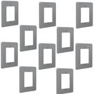 Kit 10 Placa Espelho 4x2 Cinza Silentoque 8503 Pial