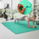 Kit 10 Placa EVA 50x50 10mm Tapete Tatame Manta Borracha Piso Emborrachado Academia Fitness Yoga Proteção Conforto Amortecimento Infantil Térmico.