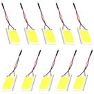 Kit 10 Placa Led Cob 10w 12v 48 Chips 6000k Torpedo T10 W5W Tipo de Conector:T10 + Torpedo