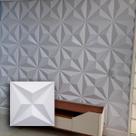 Kit 10 Placas 3D Efeito Gesso Decorativo 50X50cm Varios Modelos Revestimento PVC Auto Relevo Kit 10 Placas 3D Efeito Gesso Decorativo 50X50cm Varios Modelos Revestimento PVC Auto Relevo