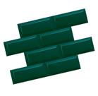Kit 10 Placas 3d Pvc Azulejo De Metrô CORES Brilho -1 M2 Kit 10 Placas 3d Pvc Azulejo De Metrô CORES Brilho -1 M2