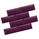 Kit 10 Placas 3d Pvc Azulejo De Metrô CORES Brilho -1 M2