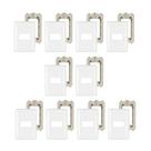 Kit 10 Placas 4X2 1 Módulo Thesi Bticino M5P1 Com Suporte