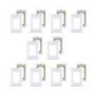 Kit 10 Placas 4X2 3 Módulo Thesi Bticino M5P3 Com Suporte