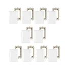 Kit 10 Placas 4X2 Cega Thesi Bticino Branco M5P0 Com Suporte