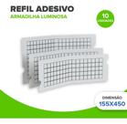 Kit 10 Placas Adesivas Refis Adesivos 155 X 450 Para Placas Luminosas Pega Mosca Mosquito Insetos